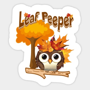 Leaf Peeper Sticker